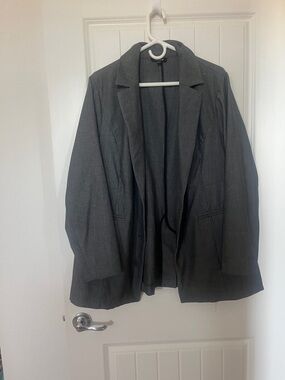Torrid Gray Open Front Blazer